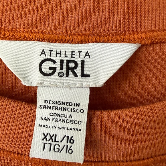 Athleta Rust Long-Sleeve Cropped Tee - Picture 2 of 3